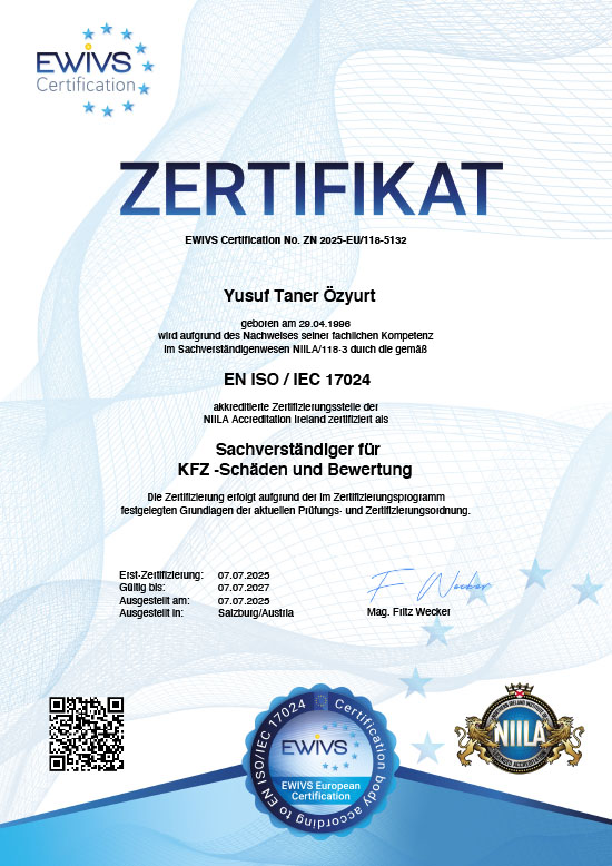 ISO 17024 Zertifikat